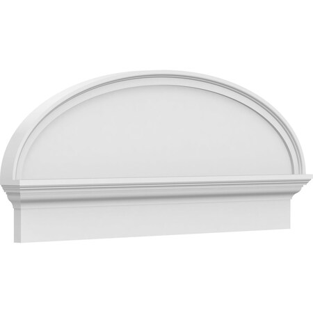 Ekena Millwork Elliptical Smooth Architectural Grade PVC Combination Pediment, 40"W x 16-7/8"H x 2-3/4"P PEDPC040X170ELL00
